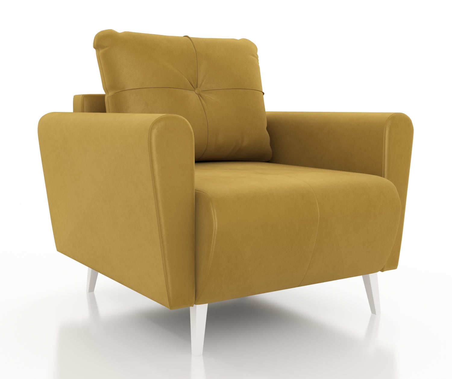 ARMCHAIR MONE EASY CLEAN FABRICChair dimensions: width 90 cm seat width 60 cm height to the seat 44 cm depth 96 cm height of the legs 13 cmSpecification: stain resistant fabric free-standing furniture upholstered in fabric at the back 3-chamber pillow wit