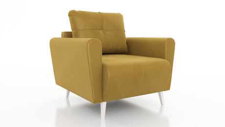 ARMCHAIR MONE EASY CLEAN FABRICChair dimensions: width 90 cm seat width 60 cm height to the seat 44 cm depth 96 cm height of the legs 13 cmSpecification: stain resistant fabric free-standing furniture upholstered in fabric at the back 3-chamber pillow wit