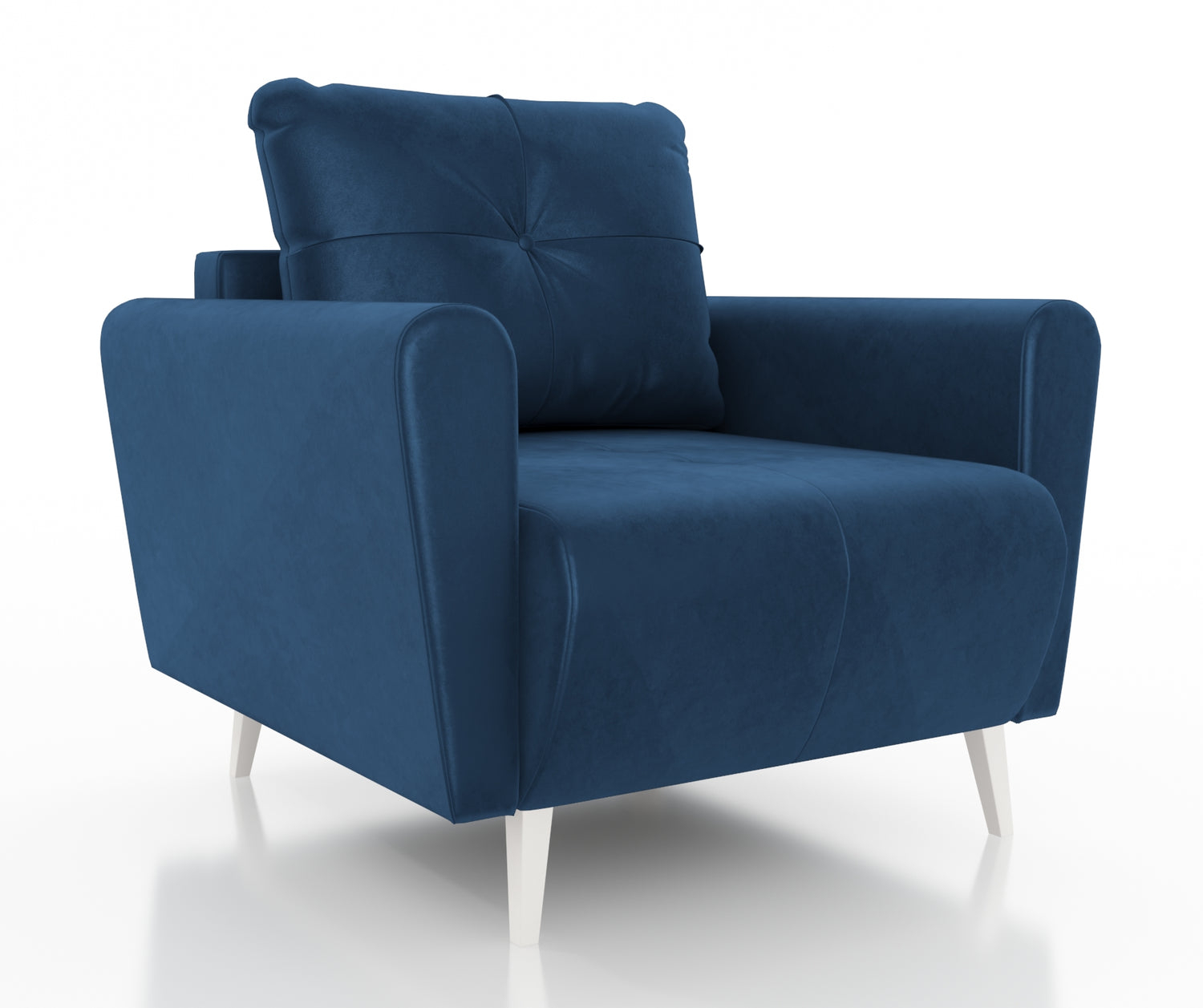 ARMCHAIR MONE EASY CLEAN FABRICChair dimensions: width 90 cm seat width 60 cm height to the seat 44 cm depth 96 cm height of the legs 13 cmSpecification: stain resistant fabric free-standing furniture upholstered in fabric at the back 3-chamber pillow wit
