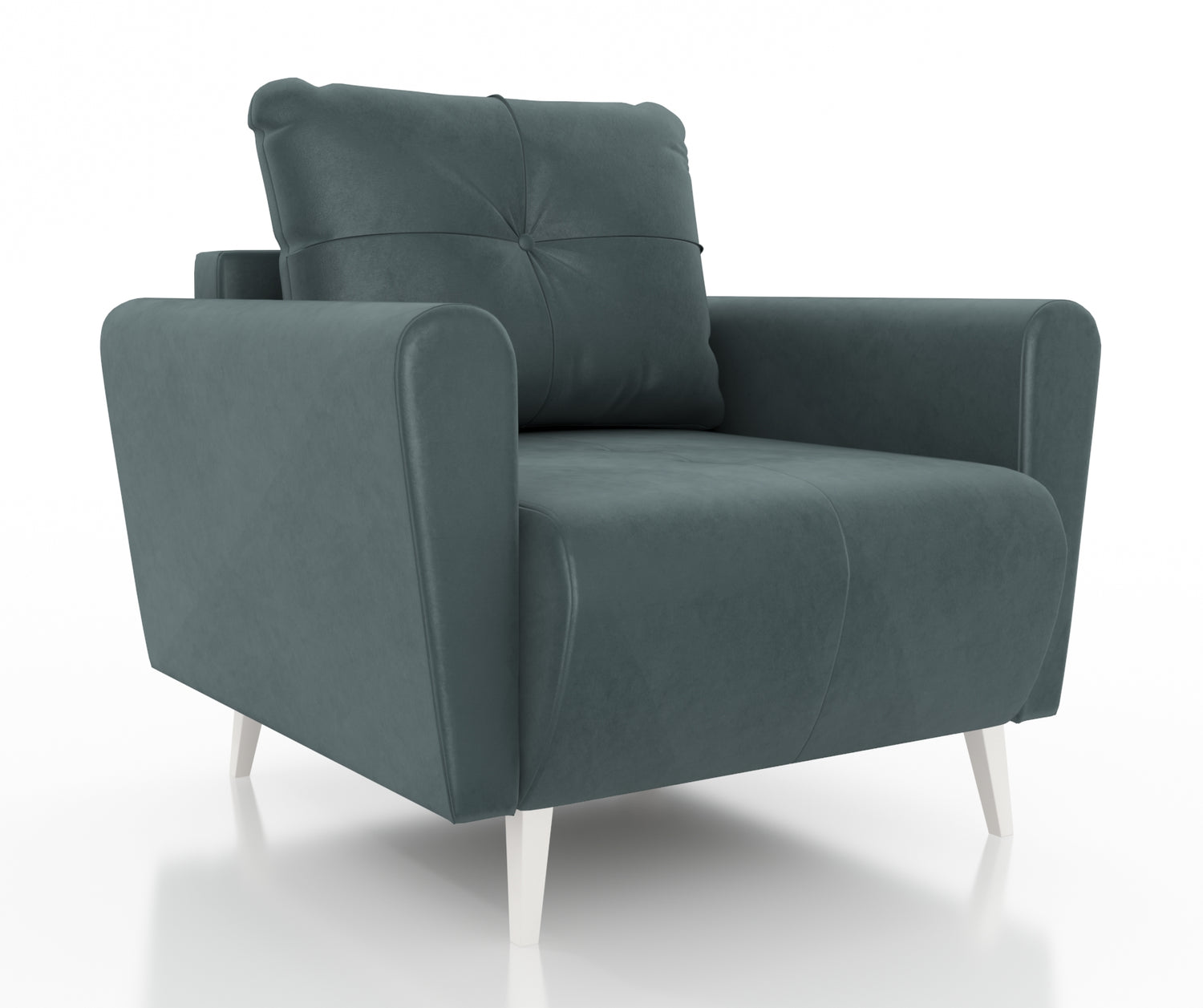 ARMCHAIR MONE EASY CLEAN FABRICChair dimensions: width 90 cm seat width 60 cm height to the seat 44 cm depth 96 cm height of the legs 13 cmSpecification: stain resistant fabric free-standing furniture upholstered in fabric at the back 3-chamber pillow wit