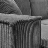 CORNER SOFA BED BERGAMO XL 277CM SPRINGS + FOAMDimensions: total width: 277 cm, total height: 83 cm, total depth: 143 cm, sleeping area: 130x230 cm. Color: POSO fabric Execution: L-shaped corner, corner sofa with sleeping function, corner sofa with a bedd