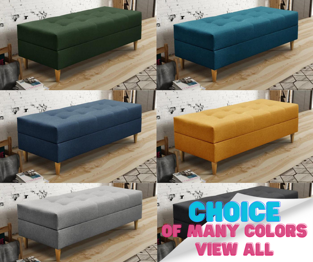 OTTOMAN STORAGE BOX 129X55CM MATCHING WITH SOFA BRIAN AND PALMO CHOICE OF COLORSMADE IN MALMO FABRIC CLICK HERESPARK FABRIC CLICK HERESIZE:129X55CMHEIGHT 43CMCAN BE MADE IN DIFFERENT FABRIC/COLOR CONTACT US TO ORDERAnna Furniture