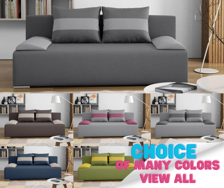 SOFA BED VERA 197CM CHOICE OF COLOR / FOAMMADE IN INARI FABRIC CLICK HEREThe couch is made of high-quality materials. Its solid frame is made of solid wood and furniture board.The seat and backrest are made of first-class foam, which makes it relatively r