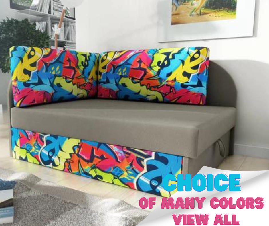 UNIVERSAL CORNER SOFA BED KUBUS CUBE / Children room - Anna Furniture