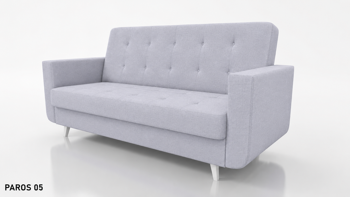 SOFA BED NEO 218cm  / SPRINGS + FOAM CHOICE OF COLOR EASY CLEAN FABRIC - Anna Furniture
