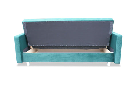 SOFA BED COSMO 210cm KRONOS 29 / SPRINGS + FOAMSofa dimensions: sleeping area 120/187 cm width 210 cm depth 90 cm height to the seat 43 cm height of the legs 9 cm* dimensions are given with a tolerance of +/- 3 cmThe sleeping area is entirely made of spri