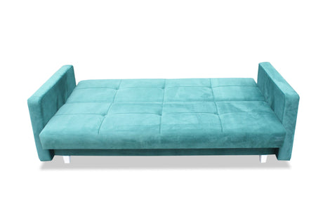 SOFA BED COSMO 210cm KRONOS 29 / SPRINGS + FOAMSofa dimensions: sleeping area 120/187 cm width 210 cm depth 90 cm height to the seat 43 cm height of the legs 9 cm* dimensions are given with a tolerance of +/- 3 cmThe sleeping area is entirely made of spri