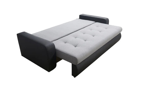 SOFA BED DAVY 228CM INARI 91 / MADRYT 920 / BONELL SPRINGS + FOAMMORE AVAILABLE COLOR CLICK HEREMADE IN FABRIC INARI CLICK HERE + MADRID FAUX LEATHER CLICK HERE Dimensions:- 143/190 sleeping area- width 228- depth 93- height to the seat 42* dimensions are