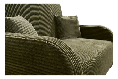 SINGLE SEATER SOFA BED LILY I 103CM / SPRINGS + FOAM / CHOICE OF COLORDimensions:- width 103 cm- height 85 cm- depth 97 cm- sleeping area 80/195 cm Made on a solid wooden frame made of pine, the structure will allow for long-term and trouble-free use Slee