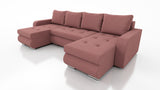 CORNER SOFA BED DAVY U 300CM CHOICE OF COLORS / BONNELL SPRING + FOAMDimensions width: 300 depth: 152 height: 87 sleeping area: 122×246MADE IN KRONOS FABRIC CLICK HEREBERLIN FABRIC CLICK HEREINARI FABRIC CLICK HEREMADRYT FAUX LEATHER CLICK HERE Specificat