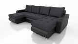 CORNER SOFA BED DAVY U 300CM CHOICE OF COLORS / BONNELL SPRING + FOAMDimensions width: 300 depth: 152 height: 87 sleeping area: 122×246MADE IN KRONOS FABRIC CLICK HEREBERLIN FABRIC CLICK HEREINARI FABRIC CLICK HEREMADRYT FAUX LEATHER CLICK HERE Specificat