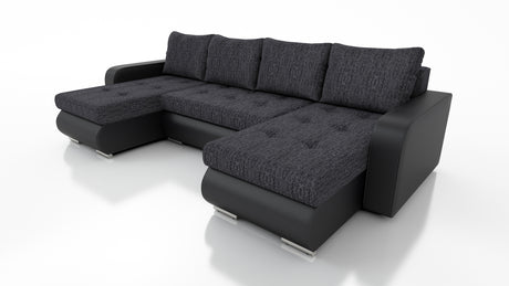 CORNER SOFA BED DAVY U 300CM CHOICE OF COLORS / BONNELL SPRING + FOAMDimensions width: 300 depth: 152 height: 87 sleeping area: 122×246MADE IN KRONOS FABRIC CLICK HEREBERLIN FABRIC CLICK HEREINARI FABRIC CLICK HEREMADRYT FAUX LEATHER CLICK HERE Specificat