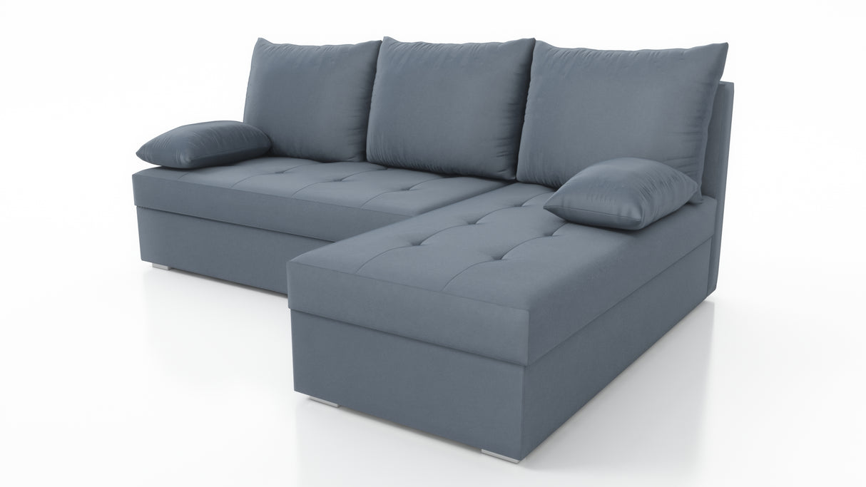 CORNER SOFA BED LOTUS S 200CM 2X STORAGE SPACE
