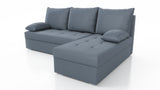 CORNER SOFA BED LOTUS S 200CM 2X STORAGE SPACE