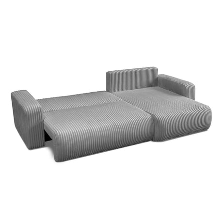 CORNER SOFA BED TOREZIO XL 277CM SPRINGS + FOAM JUMBO CORDED TILIA FABRIC