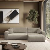 CORNER SOFA BED TOREZIO XL 277CM SPRINGS + FOAM JUMBO CORDED TILIA FABRIC