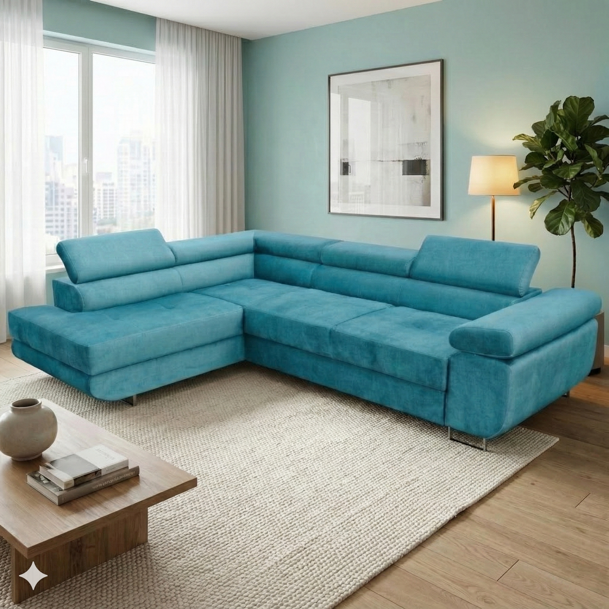 ASH II 273CM KRONOS 13 AZURE / SPRINGS + FOAM