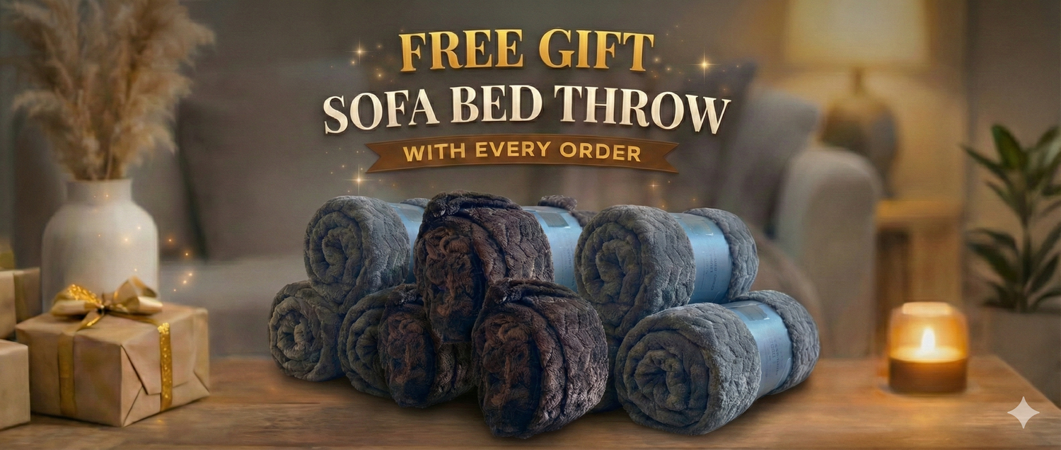 FREE GIFT Super Soft Warm Blanket Sofa Bed Throw in King Size 150x200cm SILVER / BROWN - Anna Furniture