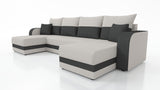 CORNER SOFA BED HAWO U SHAPE 278CM / FOAM + SPRINGS