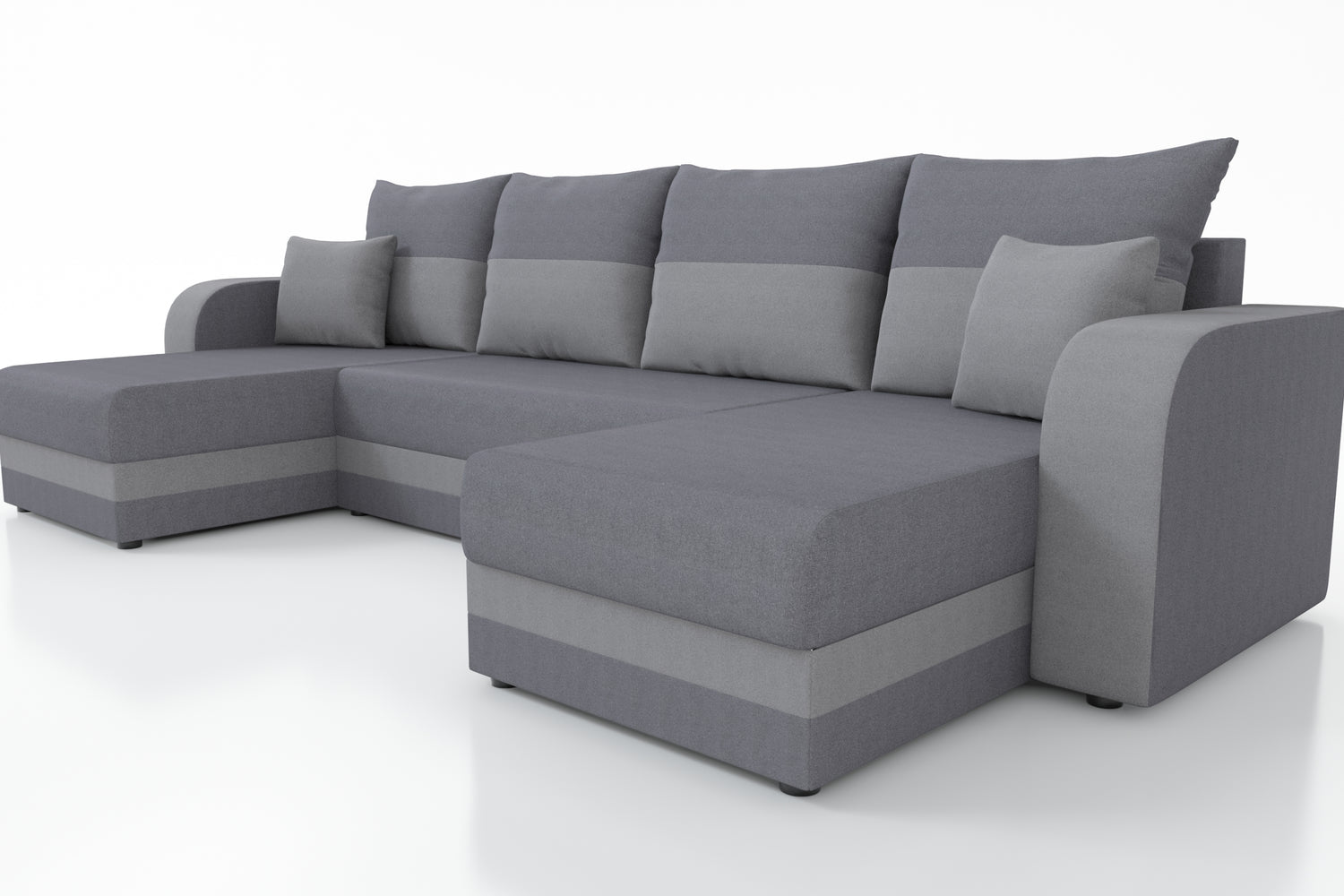 CORNER SOFA BED HAWO U SHAPE 278CM / FOAM + SPRINGS