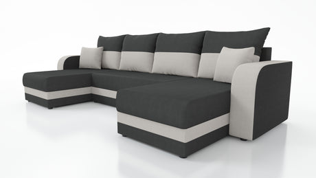 CORNER SOFA BED HAWO U SHAPE 278CM / FOAM + SPRINGS