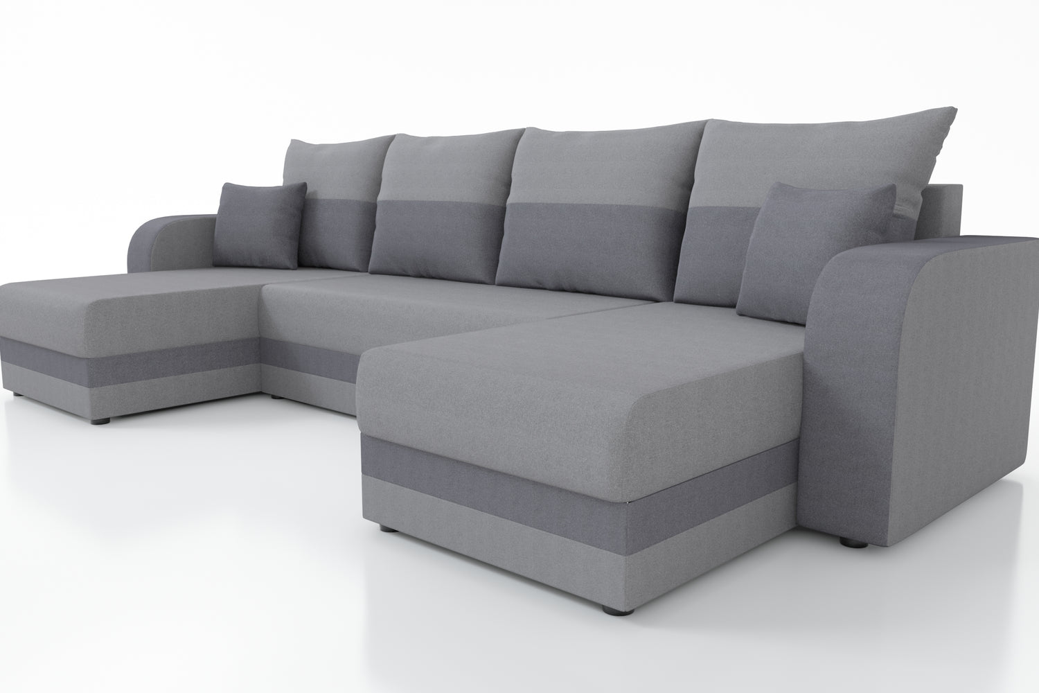 CORNER SOFA BED HAWO U SHAPE 278CM / FOAM + SPRINGS