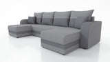CORNER SOFA BED HAWO U SHAPE 278CM / FOAM + SPRINGS