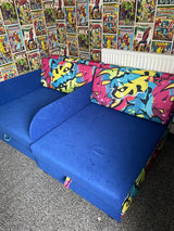 CORNER SOFA BED LONDON 2316/1115/60 252CM 2X STORAGE SPACE STAIN RESISTANT EASY CLEAN FABRIC / BONELL SPRINGS + FOAM252X167CMSLEEPING AREA 200X140CMFABRIC:CASABLANCA + FAUX LEATHERFEATURES:2X STORAGE CONTAINERSGLASS SHELFSTAIN RESISTANT FABRICBONELL SPRIN