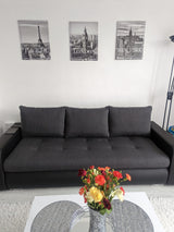 SOFA BED DAVY 228CM / BONELL SPRINGS + FOAM CHOICE OF COLORMADE IN FABRIC INARI CLICK HERE + MADRID FAUX LEATHER CLICK HERE Dimensions:- 143/190 sleeping area- width 228- depth 93- height to the seat 42* dimensions are given with a tolerance of +/- 3 cmSp