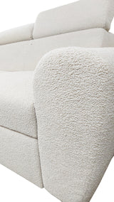 UNIVERSAL CORNER SOFA BED LAMBI 249CM BOUCLE FABRIC ADJUSTABLE HEADREST *CHOICE OF COLORS* / SPRINGS + FOAMADJUSTABLE HEADRESTSBOUCLE FABRIC1X STORAGE SPACEMADE IN LAMBI FABRIC CLICK HERE THIS MODEL IS UNIVERSAL WHICH MEANS YOUR CAN CHOOSE CORNER SIDE DUR