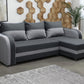 CORNER SOFA BED FLORIDA 238CM universal RIGHT/LEFT CORNER / FOAMTHIS MODEL IN UNIVERSAL WHICH MEANS YOU CAN CHOOSE CORNER SIDE DURING ASSEMBLY3x PILLOWS INCLUDED1X STORAGE SPACESLEEPING FUNCTIONSAWANA FABRICDIMENTIONSWidth: 238 cmDepth: 138cmSleeping area