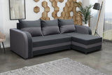 CORNER SOFA BED FLORIDA 238CM universal RIGHT/LEFT CORNER / FOAMTHIS MODEL IN UNIVERSAL WHICH MEANS YOU CAN CHOOSE CORNER SIDE DURING ASSEMBLY3x PILLOWS INCLUDED1X STORAGE SPACESLEEPING FUNCTIONSAWANA FABRICDIMENTIONSWidth: 238 cmDepth: 138cmSleeping area