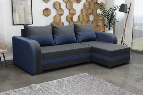 CORNER SOFA BED FLORIDA 238CM universal RIGHT/LEFT CORNER / FOAMTHIS MODEL IN UNIVERSAL WHICH MEANS YOU CAN CHOOSE CORNER SIDE DURING ASSEMBLY3x PILLOWS INCLUDED1X STORAGE SPACESLEEPING FUNCTIONSAWANA FABRICDIMENTIONSWidth: 238 cmDepth: 138cmSleeping area