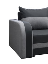 CORNER SOFA BED FLORIDA 238CM universal RIGHT/LEFT CORNER / FOAMTHIS MODEL IN UNIVERSAL WHICH MEANS YOU CAN CHOOSE CORNER SIDE DURING ASSEMBLY3x PILLOWS INCLUDED1X STORAGE SPACESLEEPING FUNCTIONSAWANA FABRICDIMENTIONSWidth: 238 cmDepth: 138cmSleeping area