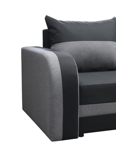 CORNER SOFA BED FLORIDA 238CM universal RIGHT/LEFT CORNER / FOAMTHIS MODEL IN UNIVERSAL WHICH MEANS YOU CAN CHOOSE CORNER SIDE DURING ASSEMBLY3x PILLOWS INCLUDED1X STORAGE SPACESLEEPING FUNCTIONSAWANA FABRICDIMENTIONSWidth: 238 cmDepth: 138cmSleeping area