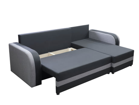 CORNER SOFA BED FLORIDA 238CM universal RIGHT/LEFT CORNER / FOAMTHIS MODEL IN UNIVERSAL WHICH MEANS YOU CAN CHOOSE CORNER SIDE DURING ASSEMBLY3x PILLOWS INCLUDED1X STORAGE SPACESLEEPING FUNCTIONSAWANA FABRICDIMENTIONSWidth: 238 cmDepth: 138cmSleeping area