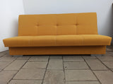 SOFA BED AXEL 195CM TWIST 10 YELLOW / SPRINGS + FOAM