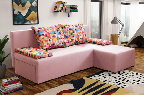SMALL CORNER SOFA BED MONTANA 201CM UNIVERSAL RIGHT/LEFT CORNER  / FOAM *CHOICE OF MANY COLORS*
