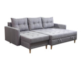 CORNER SOFA BED BRIAN 222CM + STORAGE PUFF / OTTOMAN MALMO 72 UNIVERSAL RIGHT/LEFT CORNER / BONELL SPINGS + FOAMTHIS MODEL IS UNIVERSAL WHICH MEANS YOU CAN CHOOSE CORNER SIDE DURING ASSEMBLYMADE IN MALMO FABRIC CLICK HERE3x PILLOWS INCLUDED2X STORAGE SPAC