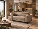 NEW!! SOFA BED AURA 258 CM FOAM + WAVY SPINGS CHOICE OF COLORS