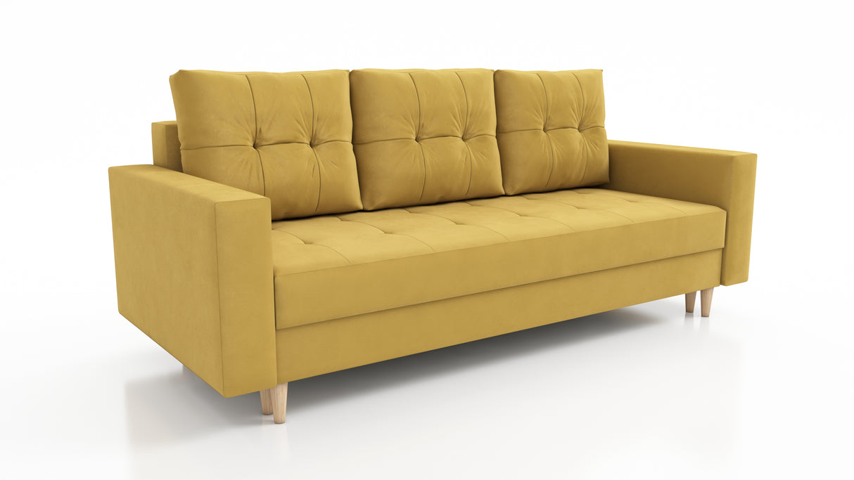 CANDY SOFA BEDS SET 3+2+1 / BONELL SPRINGS + FOAM / CHOICE OF MANY COLORSSpecification made of foam and bonel spring construction made of board / pine wood / hdf wood leg container for bedding sleeping function automatic DL optional (Whatsapp us to order)