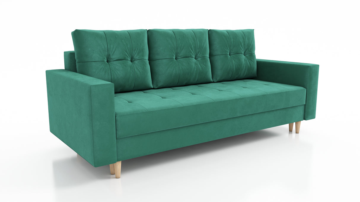 CANDY SOFA BEDS SET 3+2+1 / BONELL SPRINGS + FOAM / CHOICE OF MANY COLORSSpecification made of foam and bonel spring construction made of board / pine wood / hdf wood leg container for bedding sleeping function automatic DL optional (Whatsapp us to order)