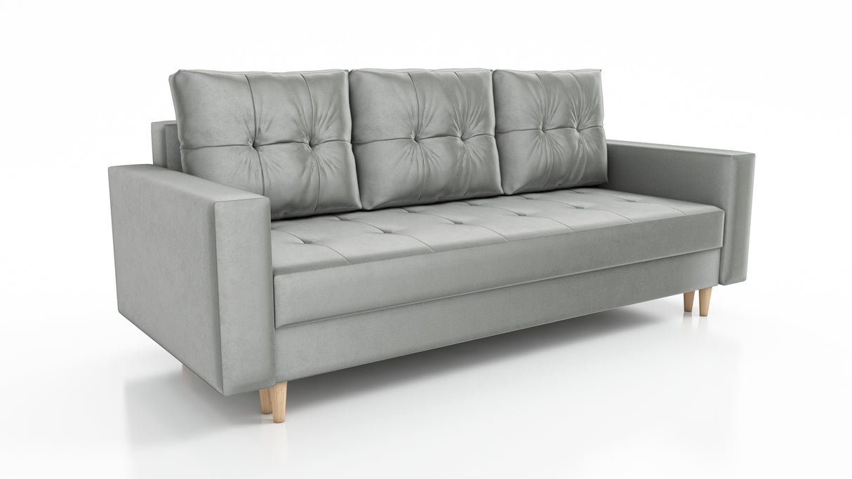 CANDY SOFA BEDS SET 3+2+1 / BONELL SPRINGS + FOAM / CHOICE OF MANY COLORSSpecification made of foam and bonel spring construction made of board / pine wood / hdf wood leg container for bedding sleeping function automatic DL optional (Whatsapp us to order)