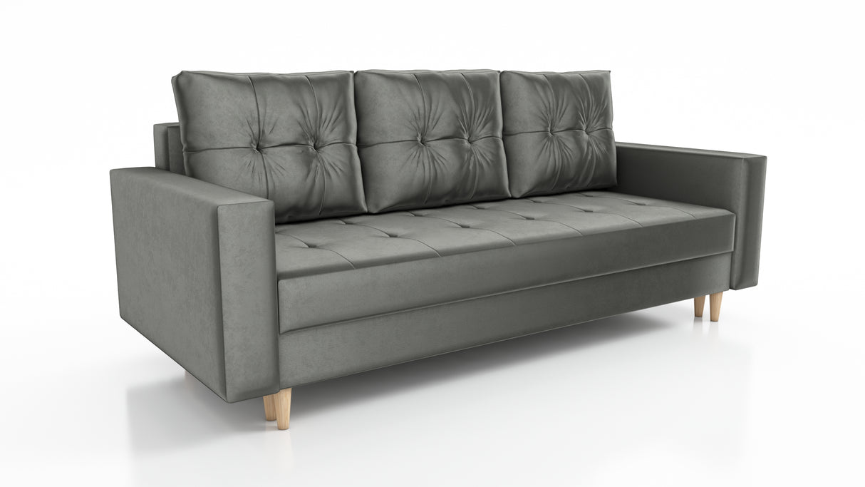 CANDY SOFA BEDS SET 3+2+1 / BONELL SPRINGS + FOAM / CHOICE OF MANY COLORSSpecification made of foam and bonel spring construction made of board / pine wood / hdf wood leg container for bedding sleeping function automatic DL optional (Whatsapp us to order)