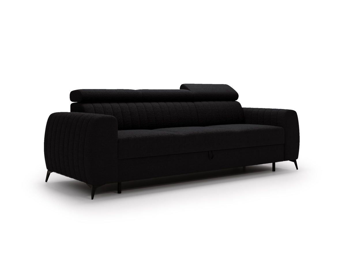 NEW!! SOFA BED AURA 258 CM FOAM + WAVY SPINGS CHOICE OF COLORS