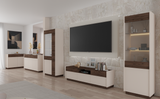 LIVING ROOM KOBE FURNITURE SET SAND BEIGE / WALNUT OKAPI