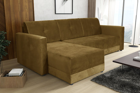CORNER SOFA BED TEXAS 222CM UNIVERSAL RIGHT/LEFT CORNER CHOICE OF 15 COLORS / FOAMTHIS MODEL IS UNIVERSAL WHICH MEANS YOU CAN CHOOSE CORNER SIDE DURING ASSEMBLY CORNER SOFA BED TEXASFOAM T301X STORAGE SPACE3X PILLOWS MADE OF FOAMEASY CLEAN SOFT TOUCH FABR