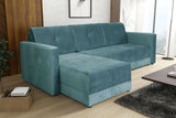 CORNER SOFA BED TEXAS 222CM UNIVERSAL RIGHT/LEFT CORNER CHOICE OF 15 COLORS / FOAMTHIS MODEL IS UNIVERSAL WHICH MEANS YOU CAN CHOOSE CORNER SIDE DURING ASSEMBLY CORNER SOFA BED TEXASFOAM T301X STORAGE SPACE3X PILLOWS MADE OF FOAMEASY CLEAN SOFT TOUCH FABR