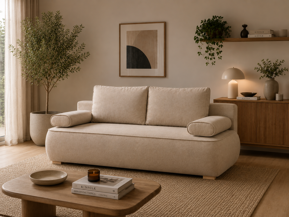 NEW!! SOFA BED BARI 215CM CHOICE OF COLORS