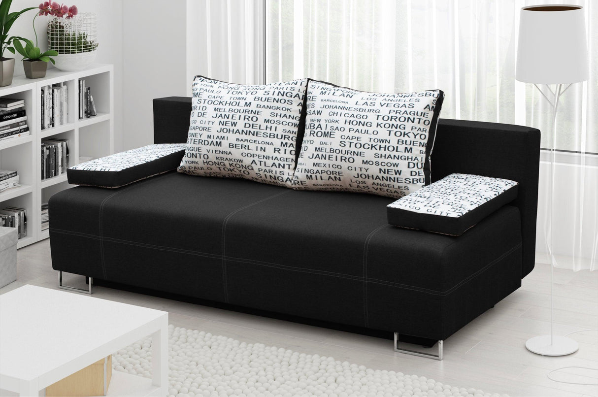 SOFA BED RIVIA 195CM CHOICE OF COLOR / BONELL SPRINGS + FOAM